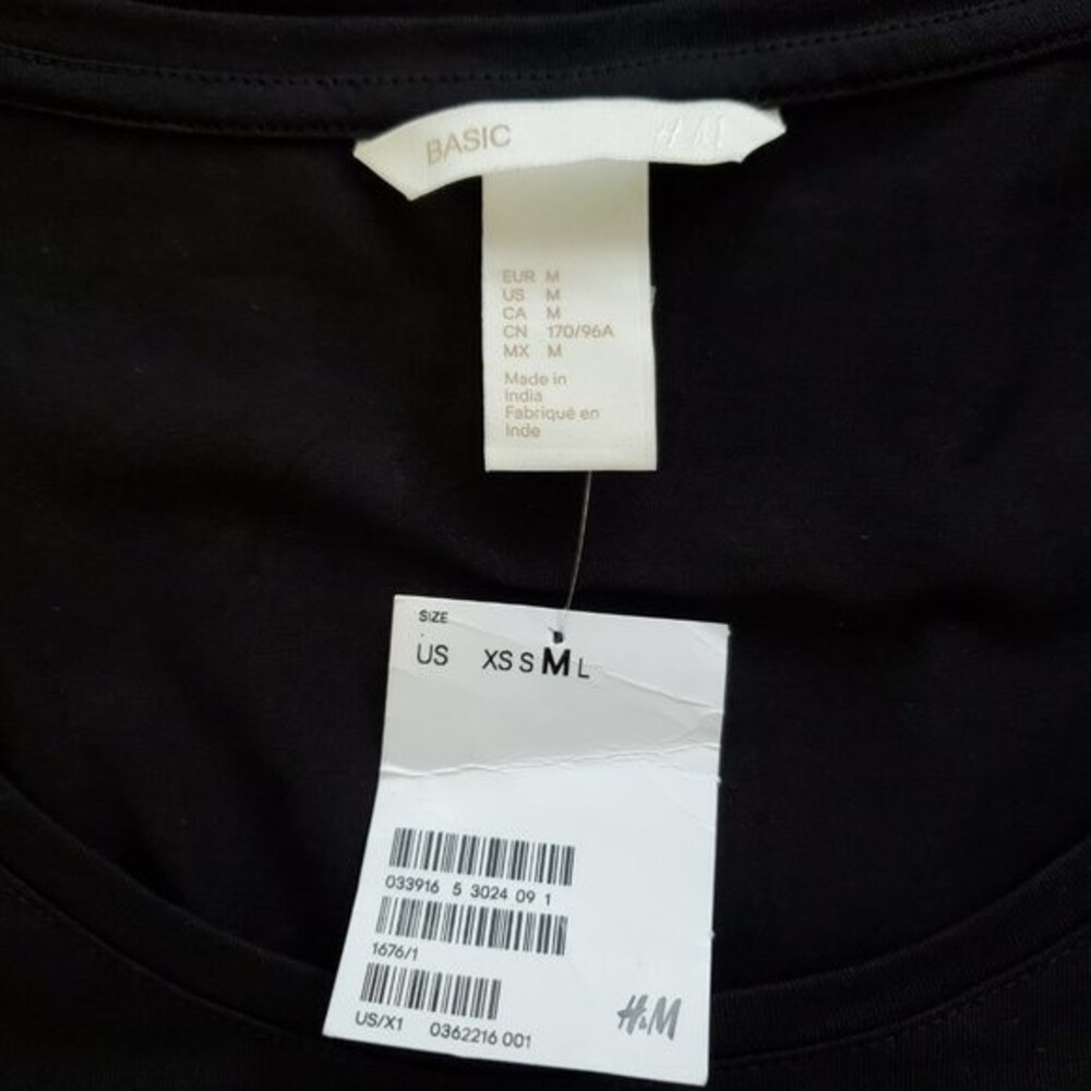 NEW H&M Black Scoopneck Shirtdress - Picture 5 of 6